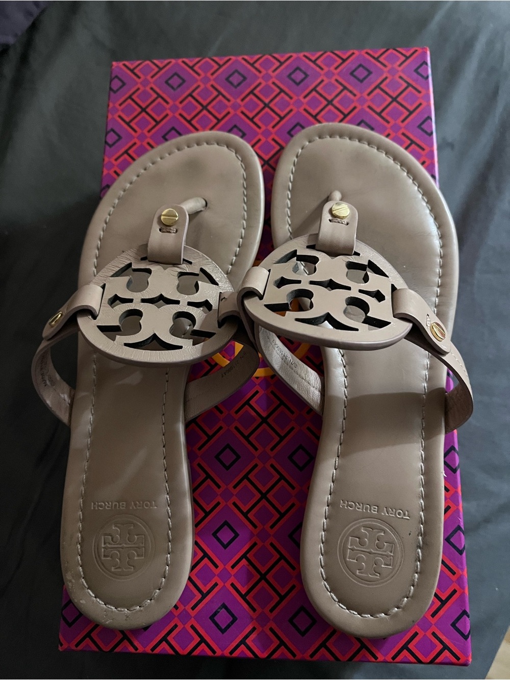 Tory Burch Miller Sandals Calf Leather Colour Light makeup